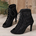 Ultra-high slim high-heeled boots