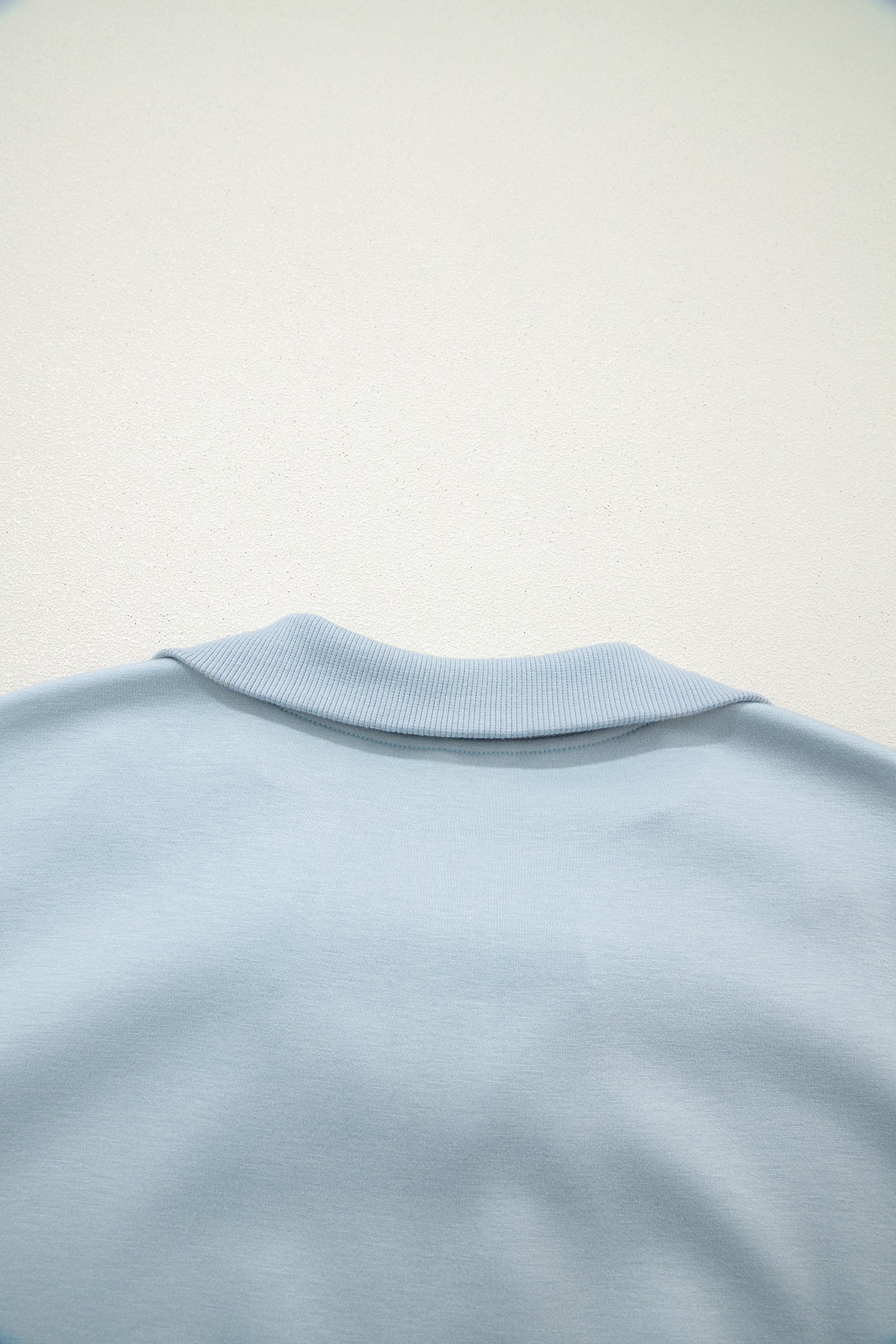 Light Grey Half Zip Polo Tee Casual Pant Set