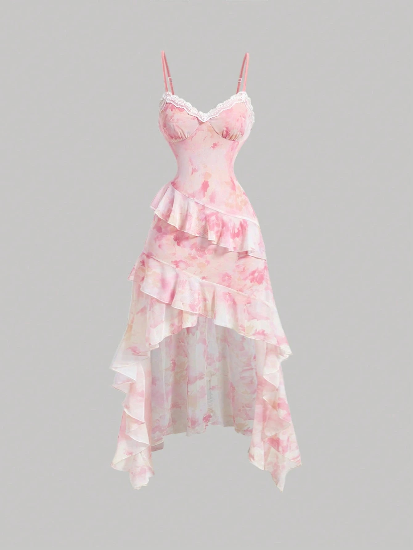 Mesh sleeveless camisole skirt