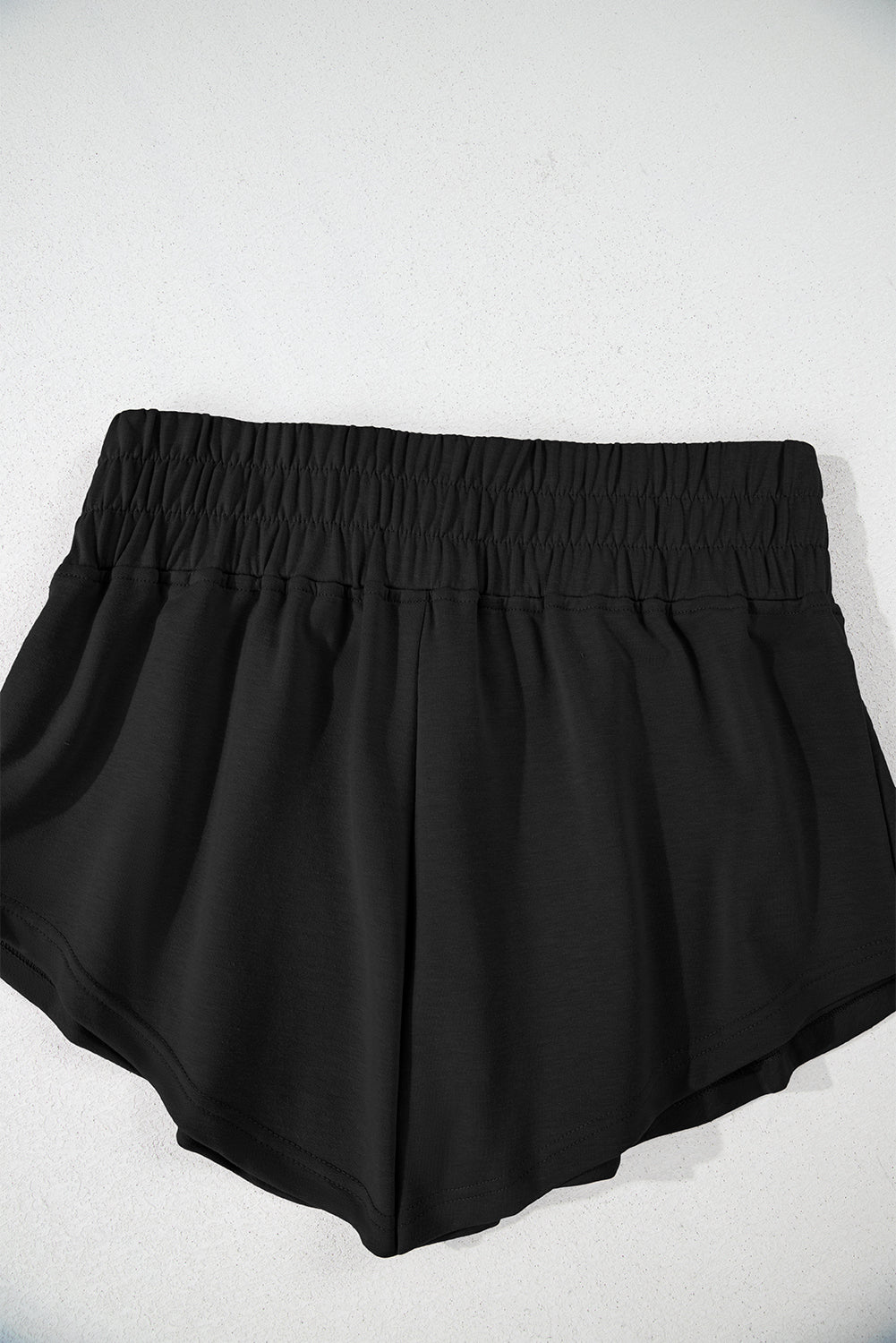 Black Cropped Tee and Ruffle High Waist Skort Set