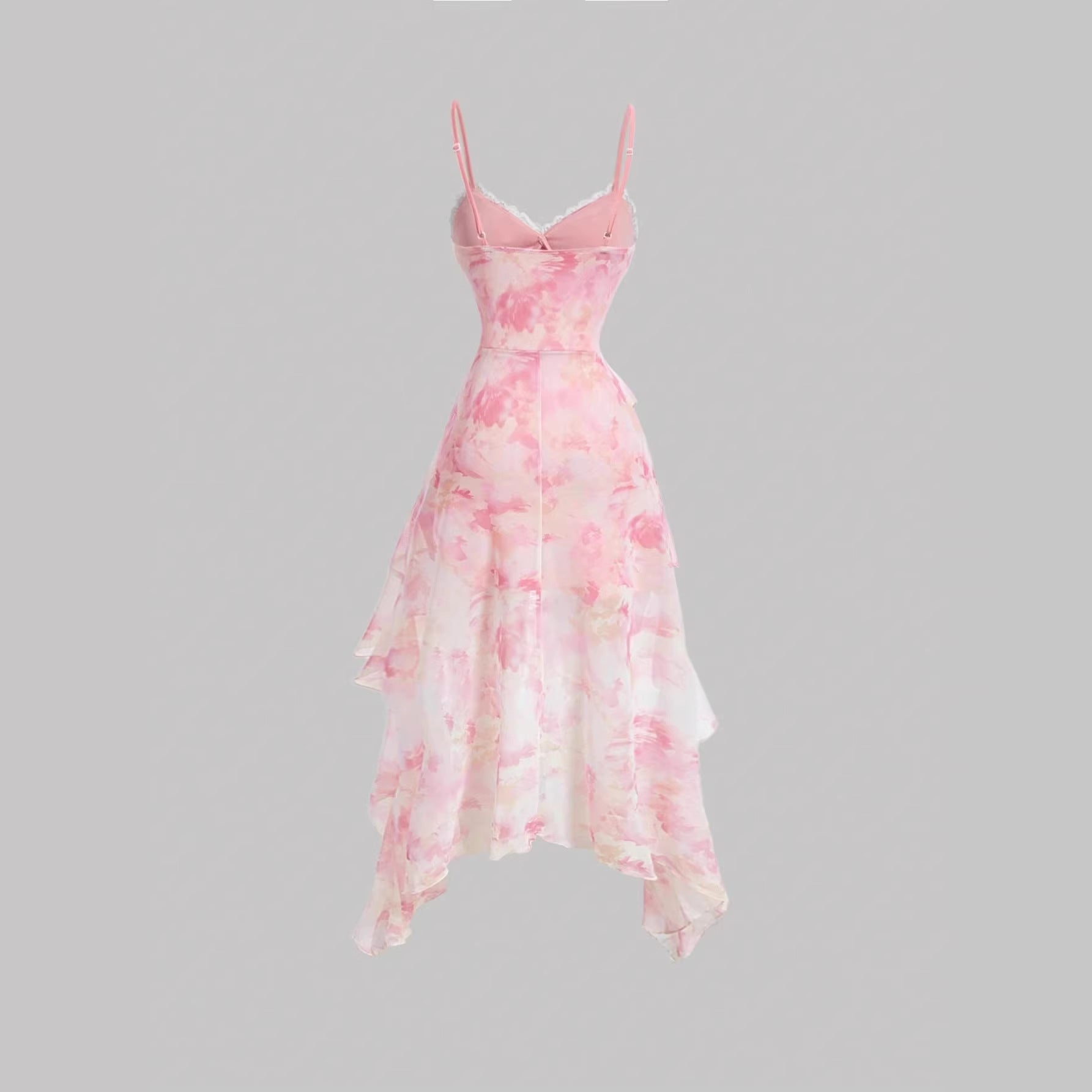 Mesh sleeveless camisole skirt