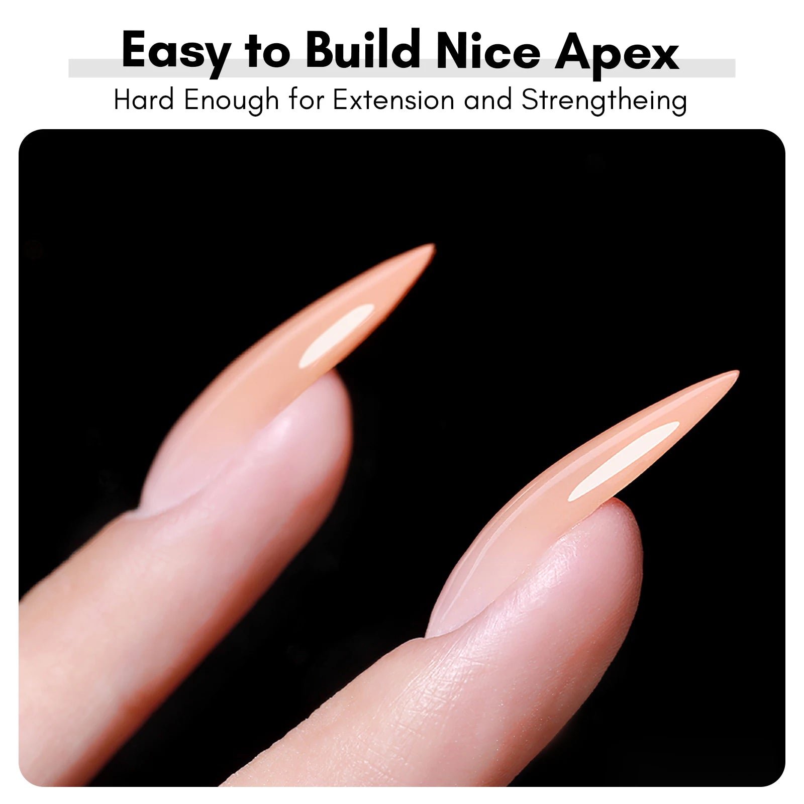 Makartt Builder Nail Gel with Base Top Coat Set- Clear Gel Nail Polish No Wipe Glossy Nail Strengthener Extension Builder