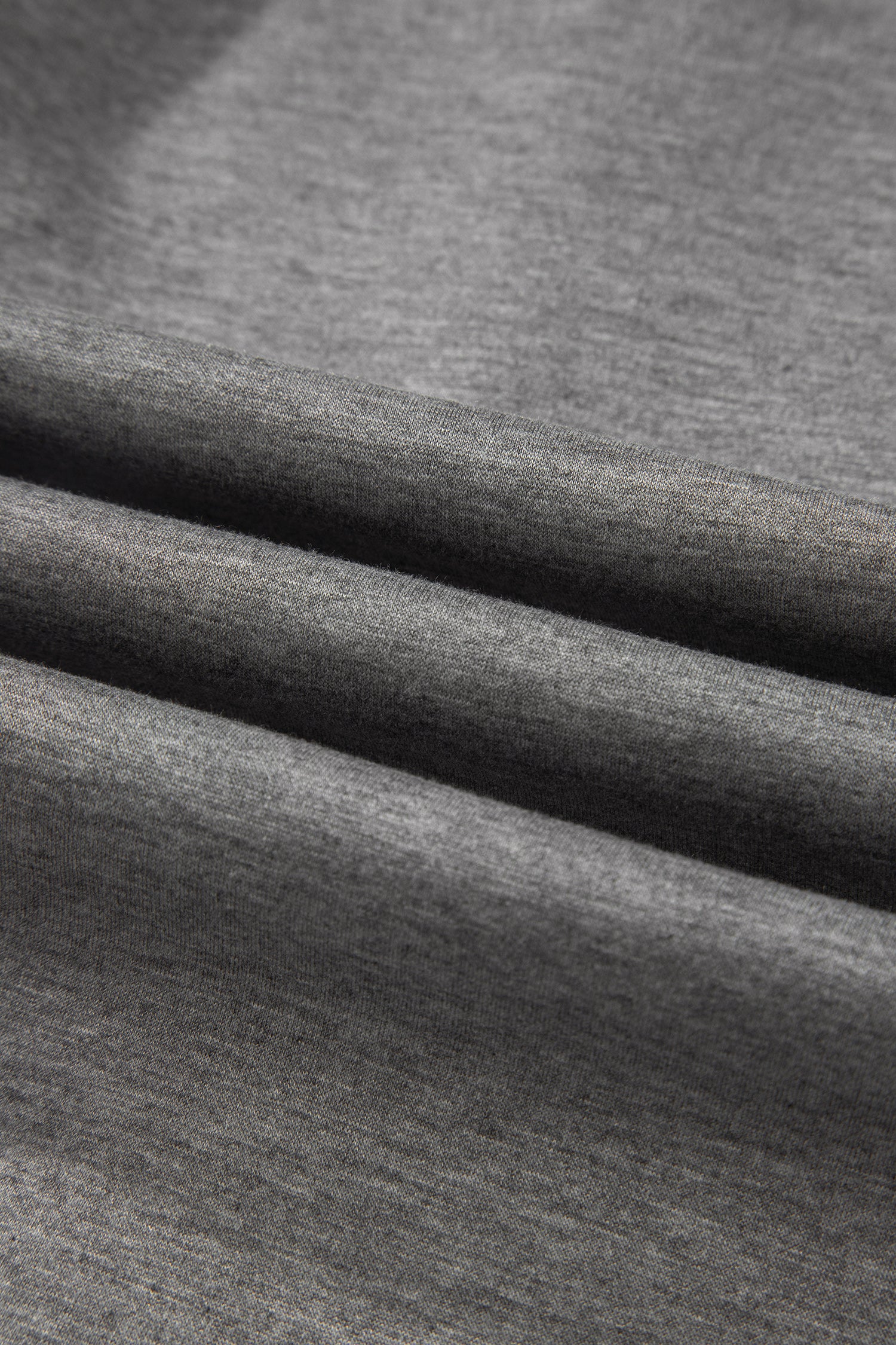 Light Grey Half Zip Polo Tee Casual Pant Set